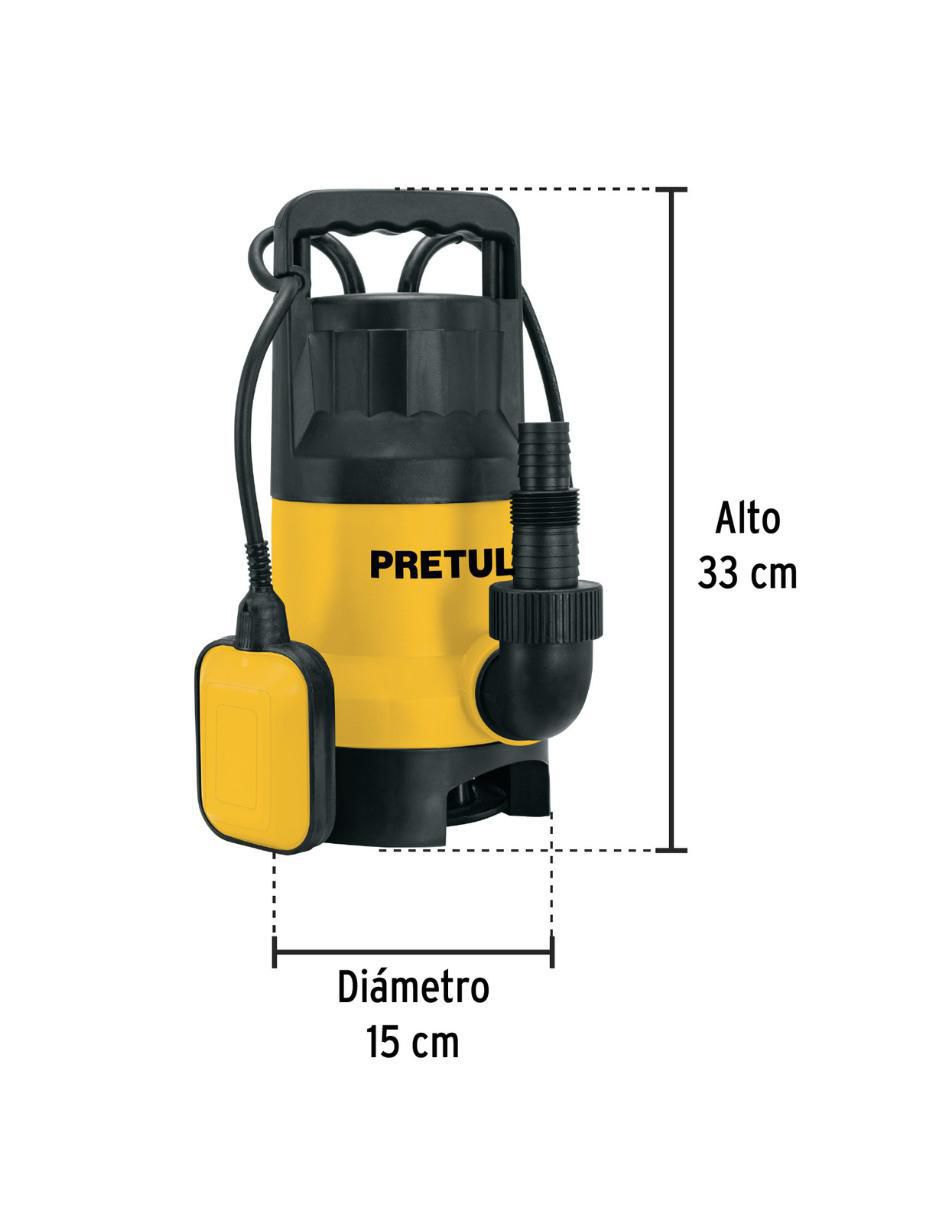 Bomba de agua sumergible 1 HP 3