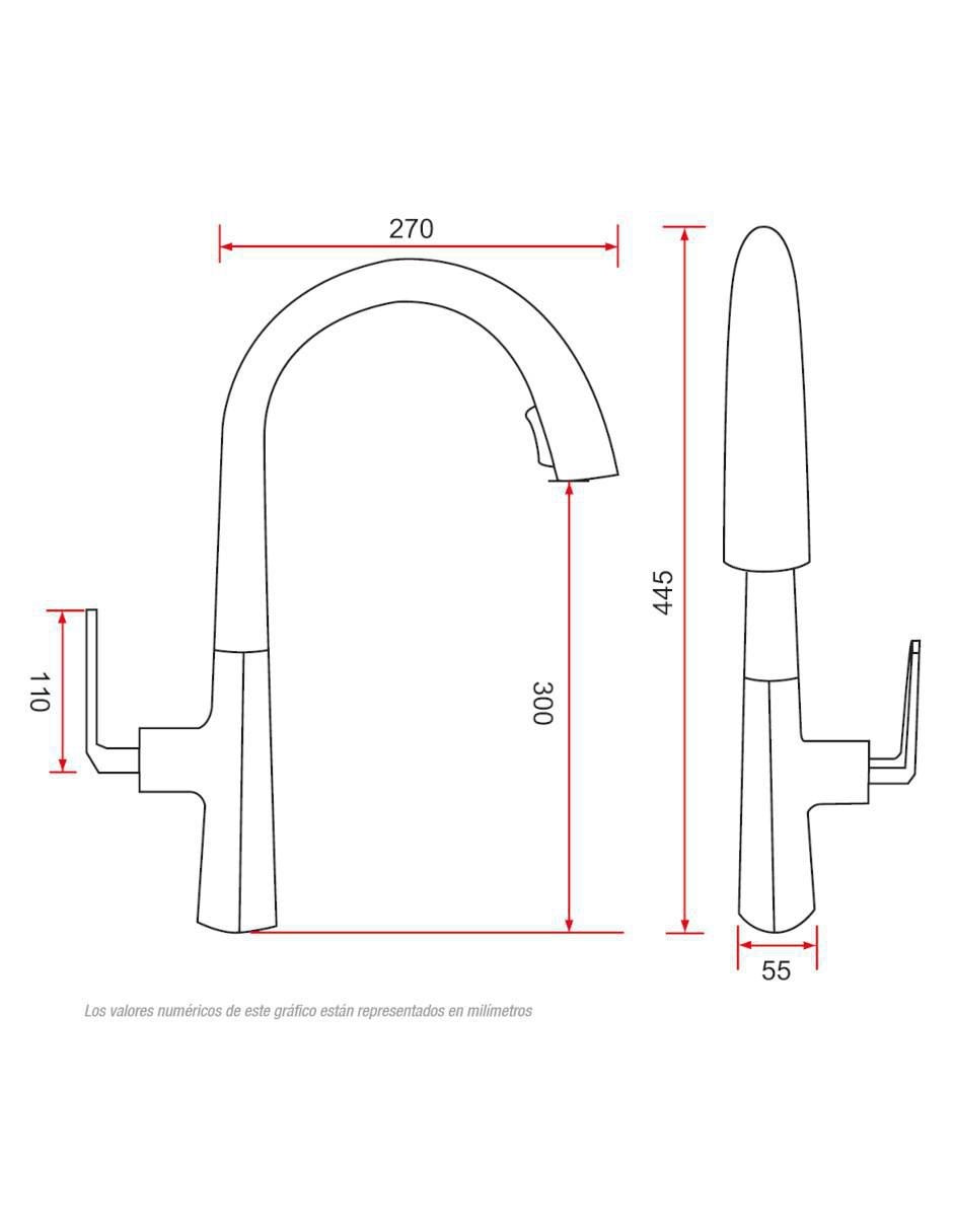 Llave mezcladora para cocina 8
