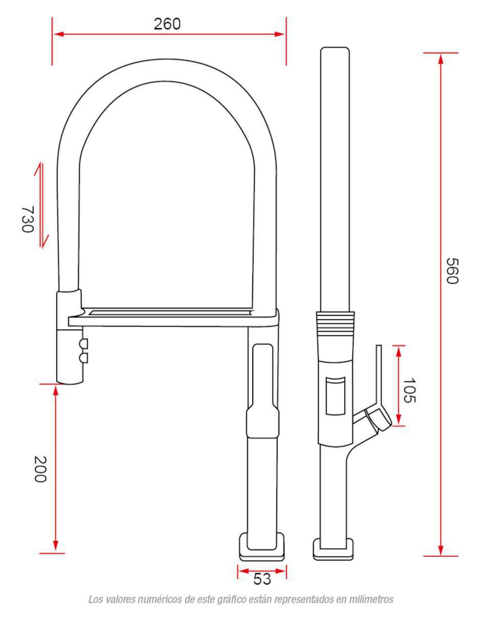 Llave mezcladora para cocina 8