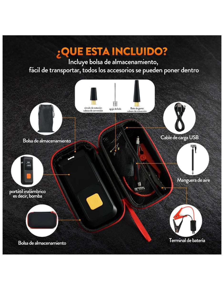 Estación de carga 3 en 1 de 100 W usb tipo c arrancador de batería multisusos 4