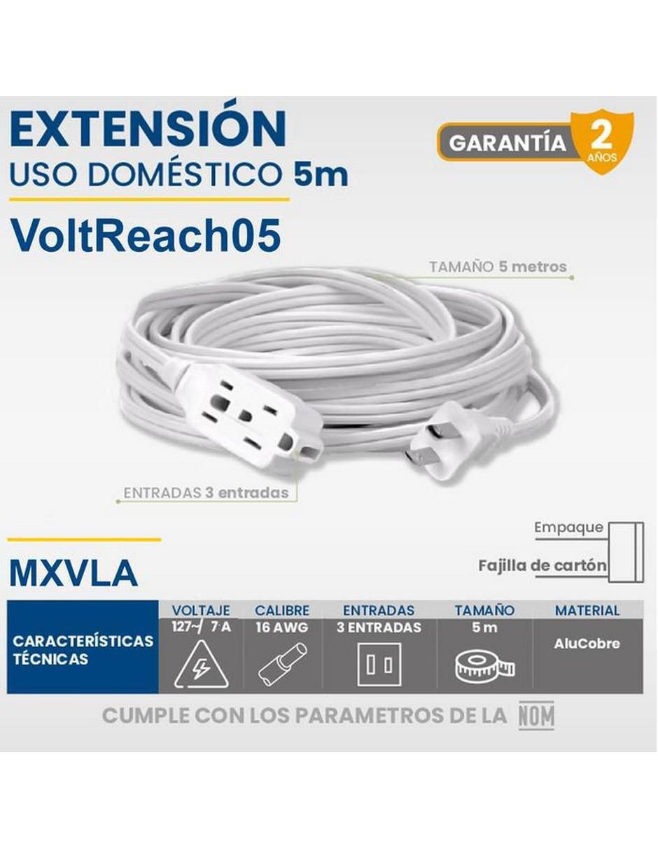 Extensión eléctrica 5 metros 3