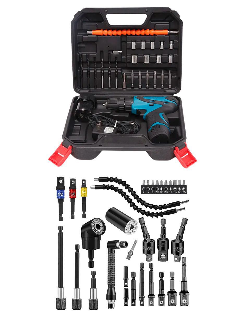 Taladro y brocas inalámbrico Set taladros de 18 V 3