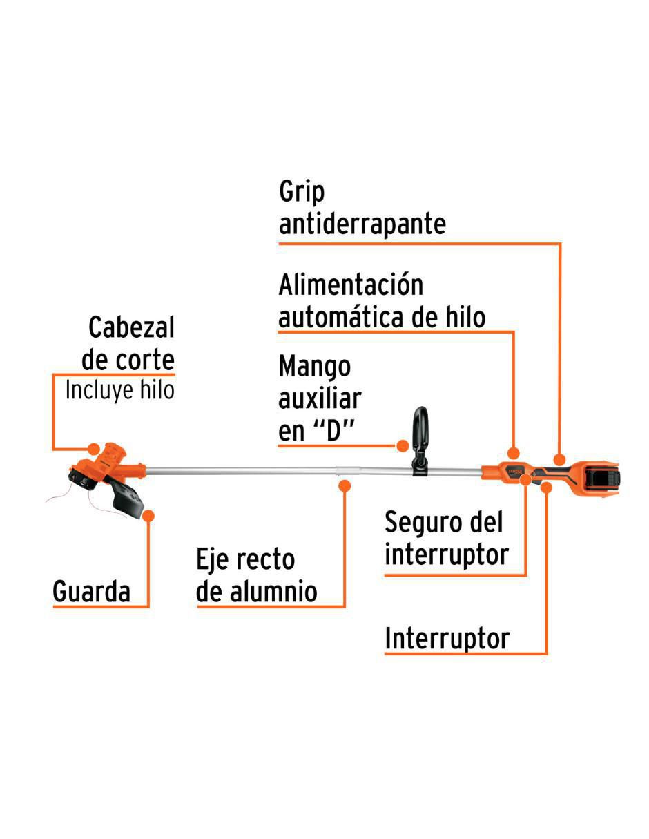 Desbrozadora eléctrica de hilo DESI-40A 3