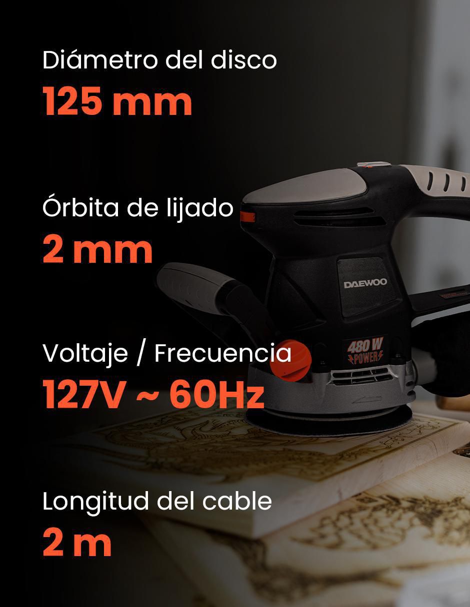 Lijadora orbital 480 W 4