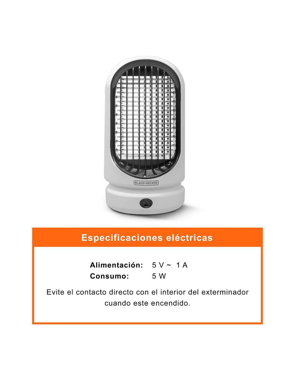Lámpara mata insectos recargable 6