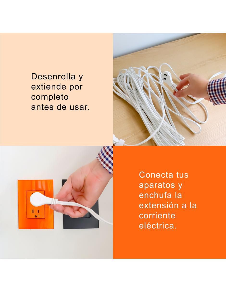 Extensión eléctrica 5 m 6