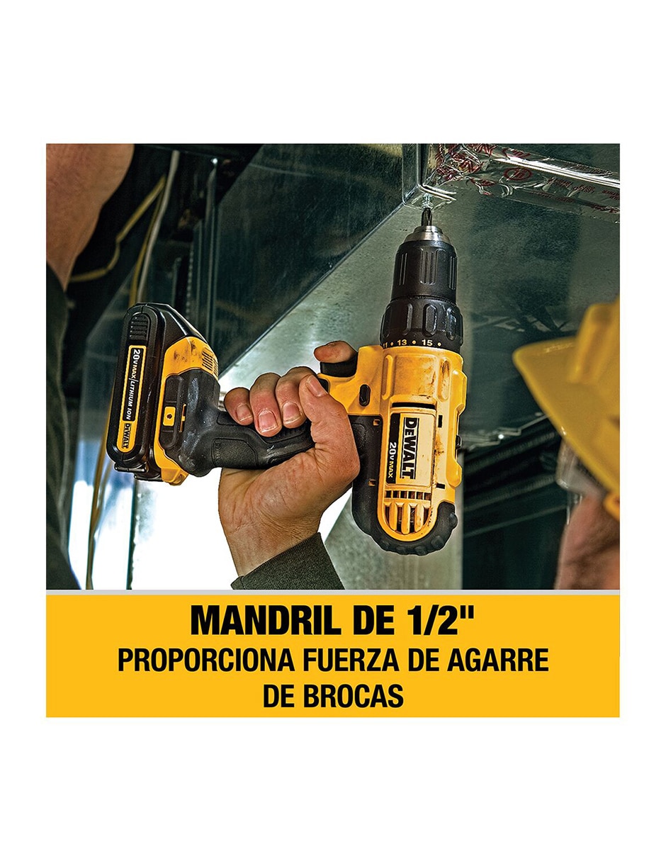 Taladro y llave de impacto inalámbrico 
DCK240C2 de 20 V 3