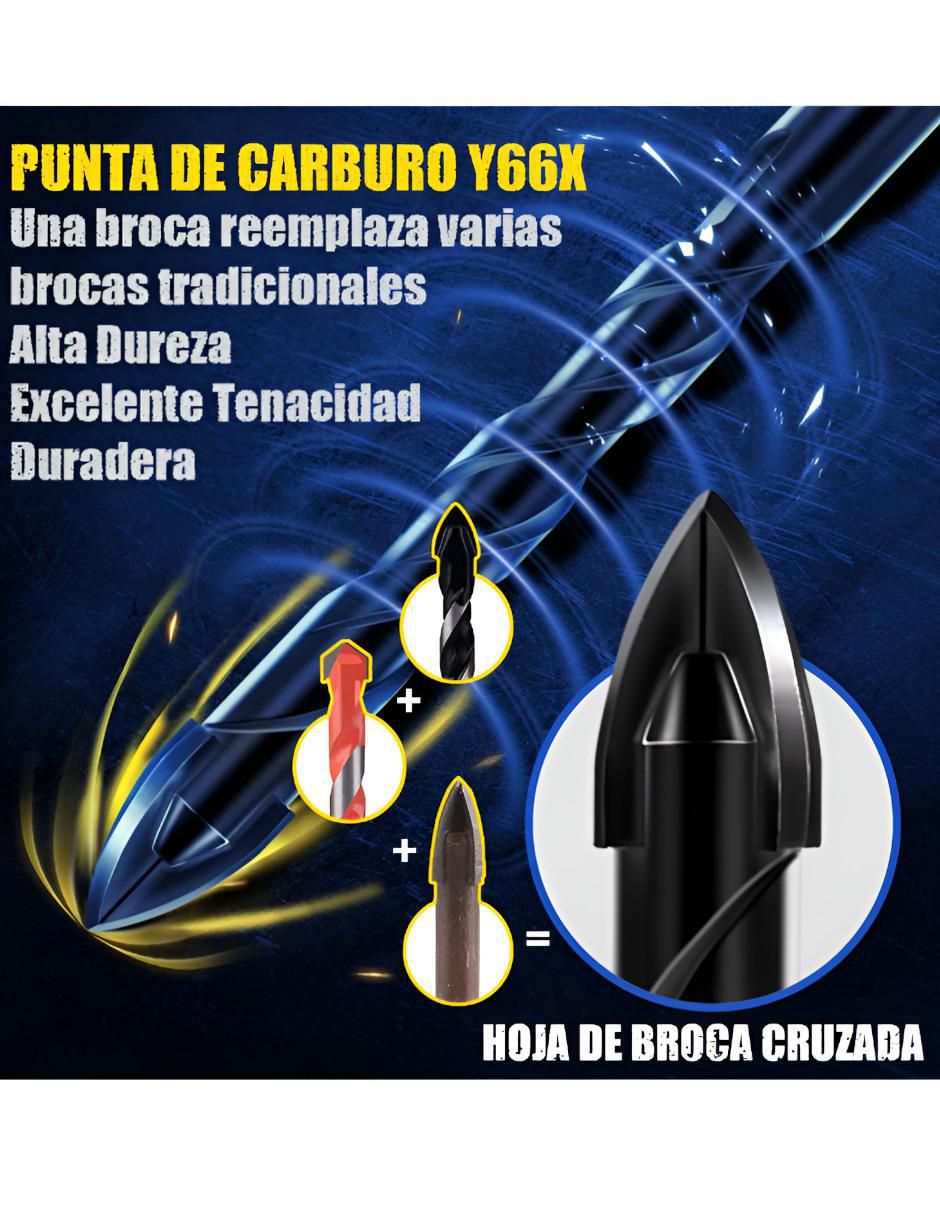 Juego brocas multimateriales con 10 piezas 3
