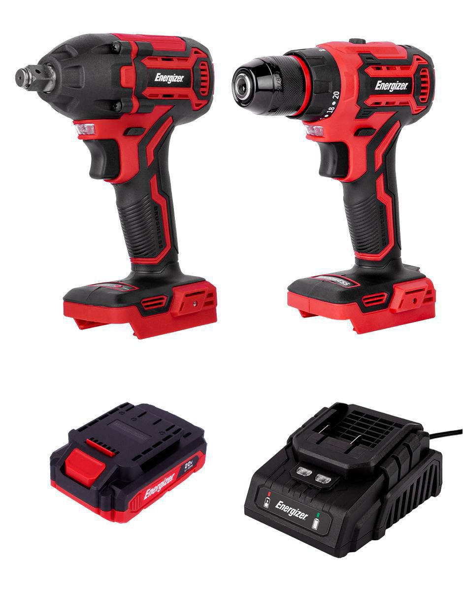 Kit Taladro y llave de impacto EZLCOM1500CB2 de 20 V Kit Taladro y llave de impacto EZLCOM1500CB2 de 20 V