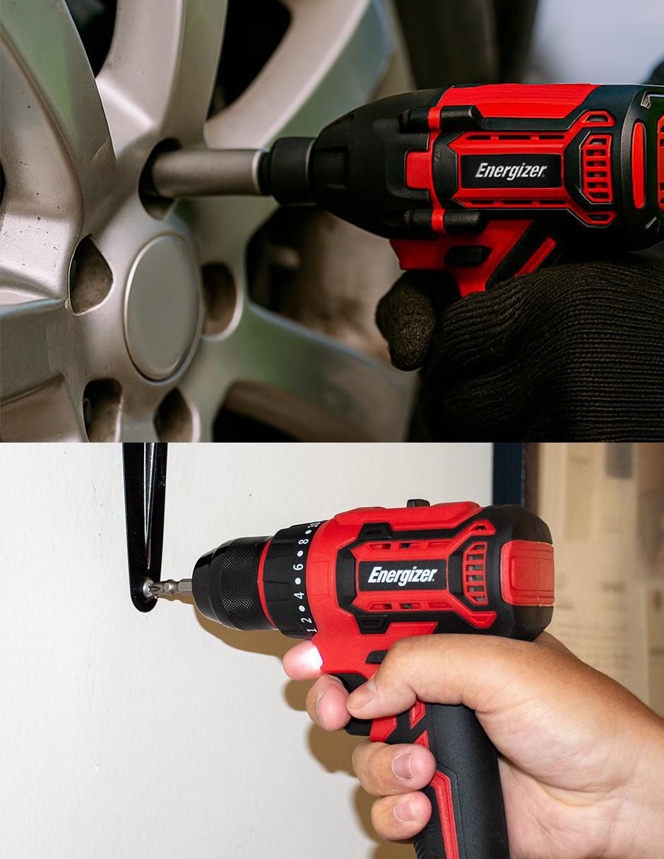 Kit Taladro y llave de impacto EZLCOM1500CB2 de 20 V 8