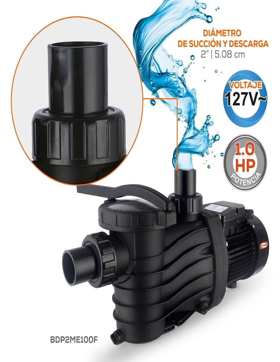 Bomba de agua alberca 1 hp 2