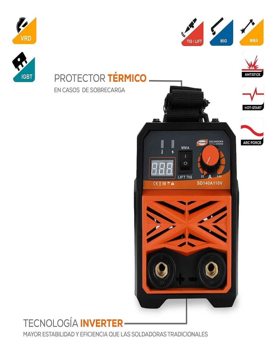 Soldadora SD140A110V 50 A 4