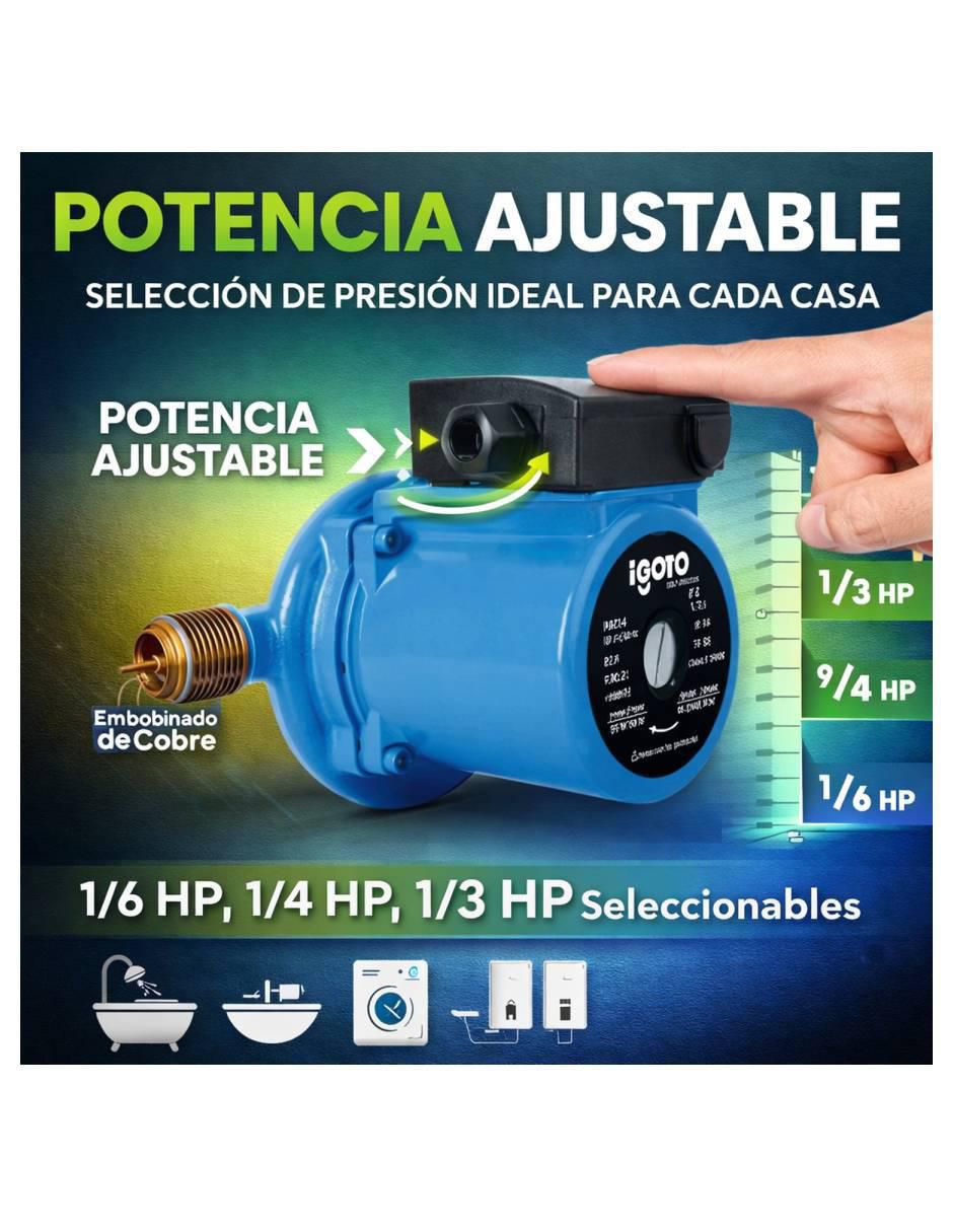 Bomba de agua presurizada 1/6 HP 6