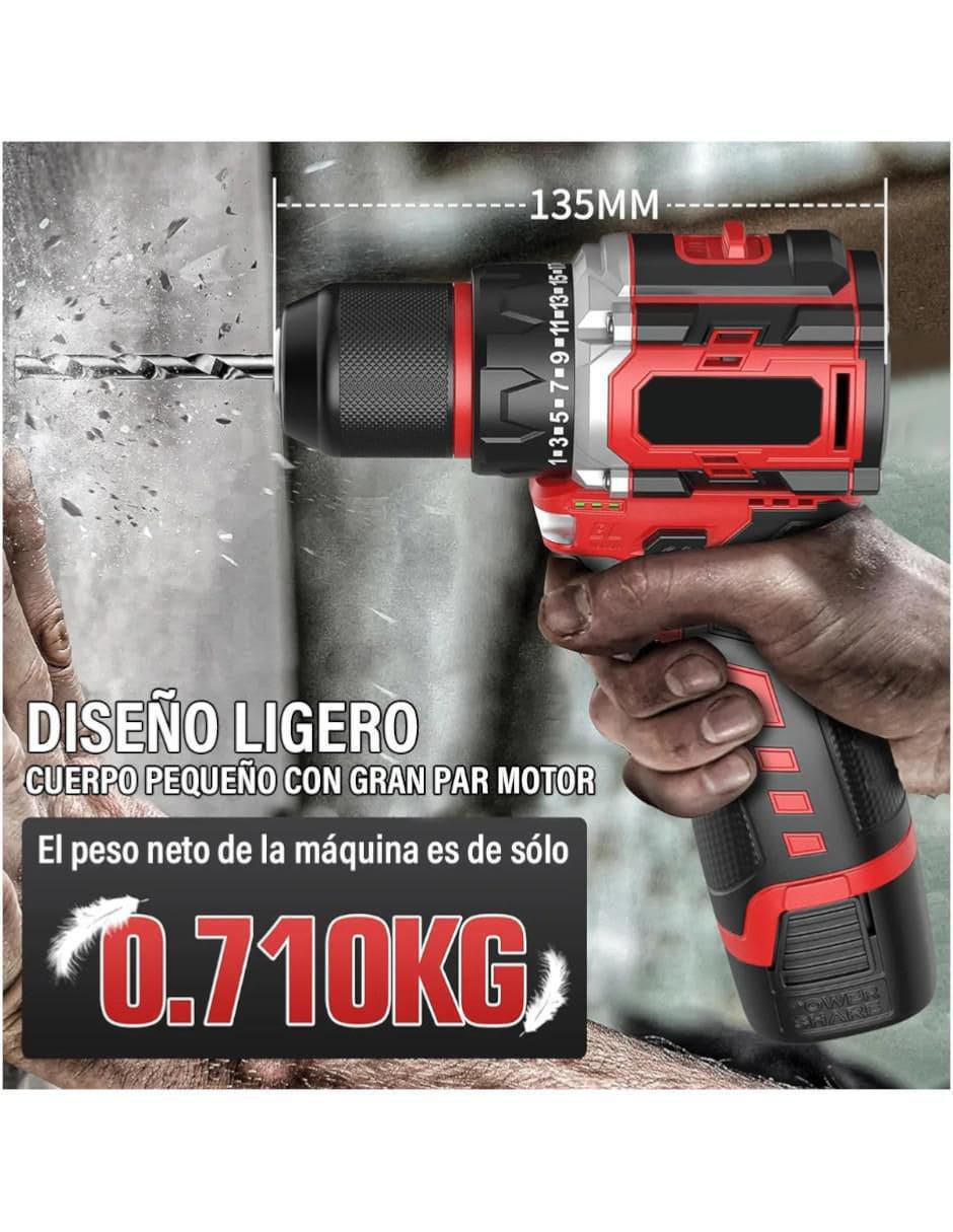 Taladro y brocas inalámbrico Compacto de 127 V 3