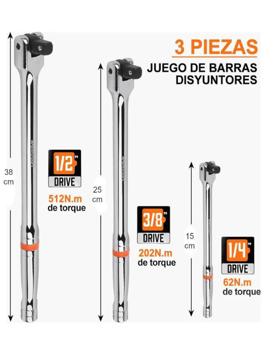 Juego de llaves combinadas 3 piezas 5