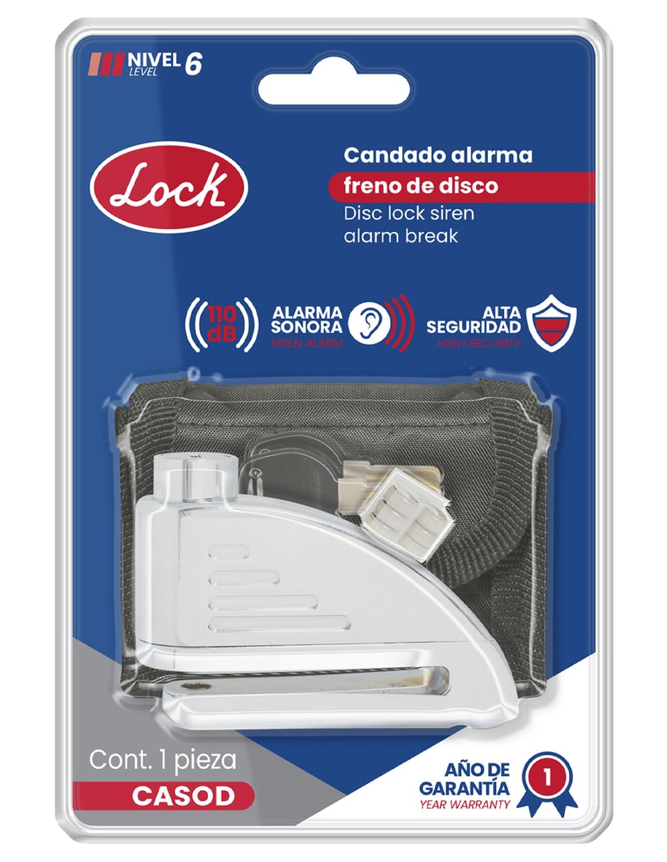 Candado con alarma de llave 3