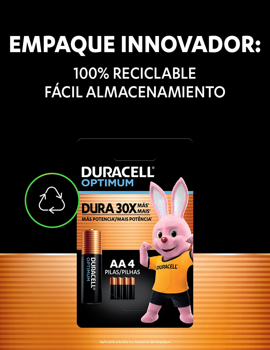Paquete de pilas AA alcalino 1.5 V 4
