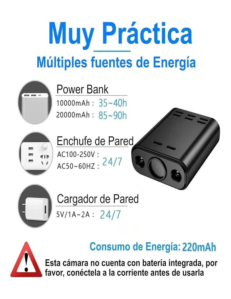 Cámara Wi-Fi de seguridad inalámbrica 2K 150° a 60°  con capacidad para grabar visión nocturna para interior 2