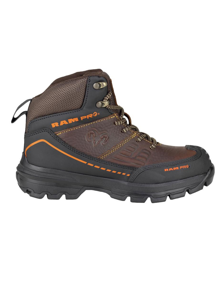 Bota industrial de cuero y tela 2