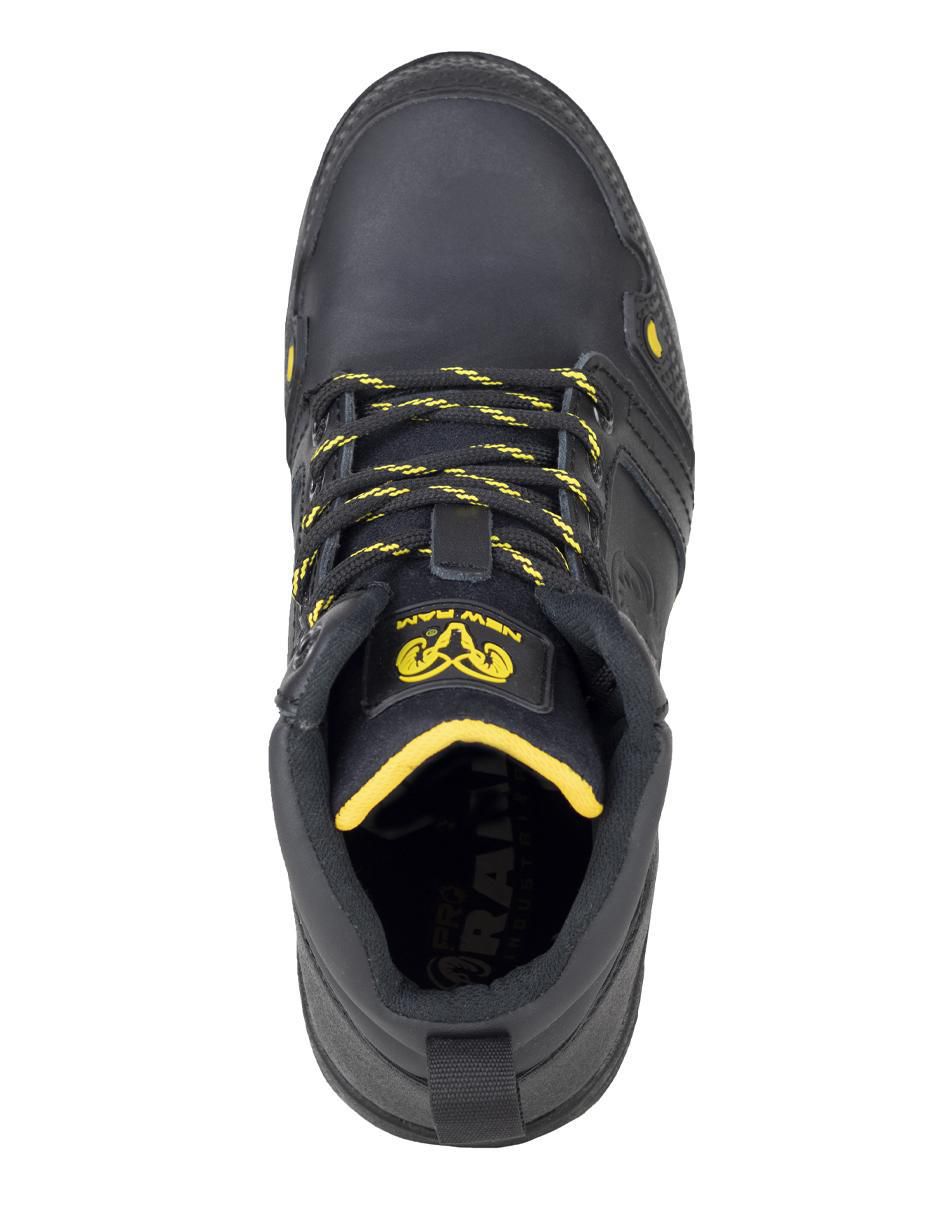 Bota industrial de cuero y tela 6
