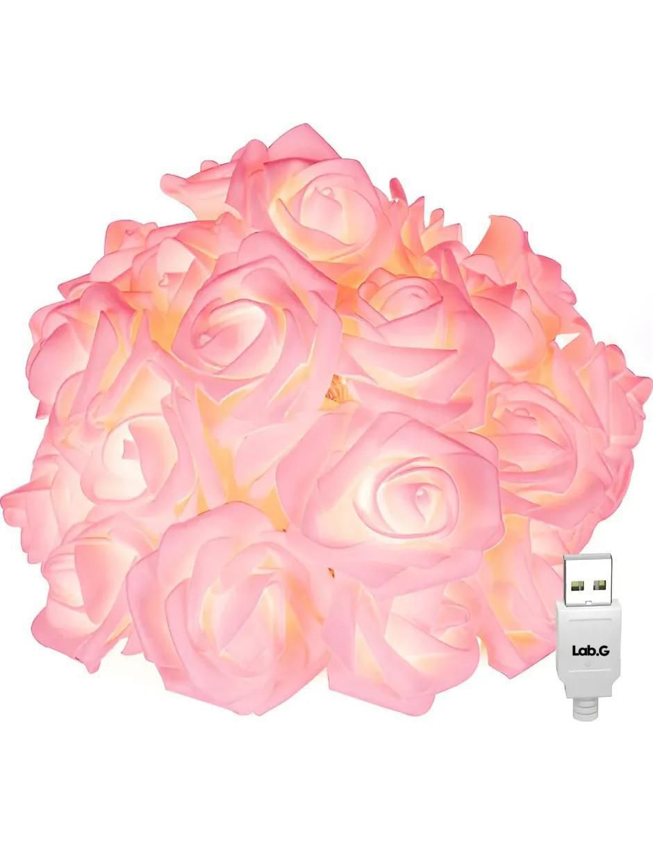 Serie de focos led serie de rosas con 40 focos