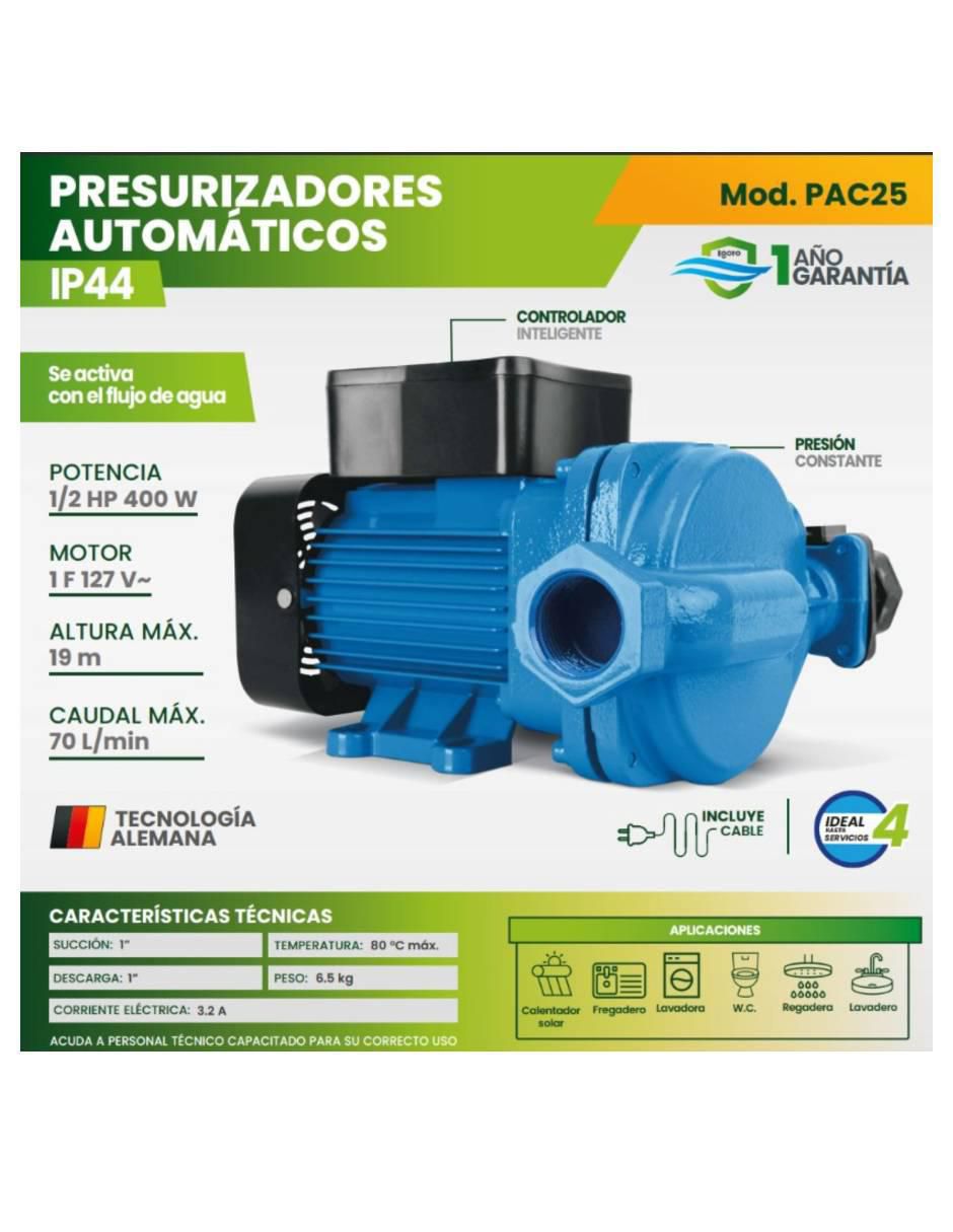 Bomba de agua presurizada 1/2 hp 2