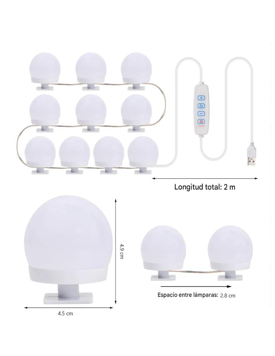 Serie de focos LED con 10 focos 4