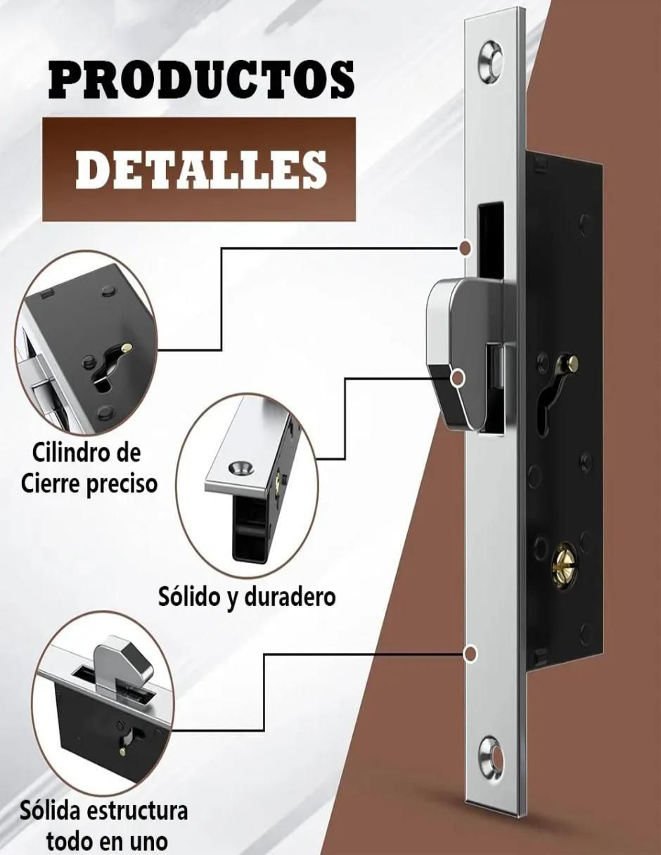 Cerradura empotrar Cerradura de derecha e izquierda 4