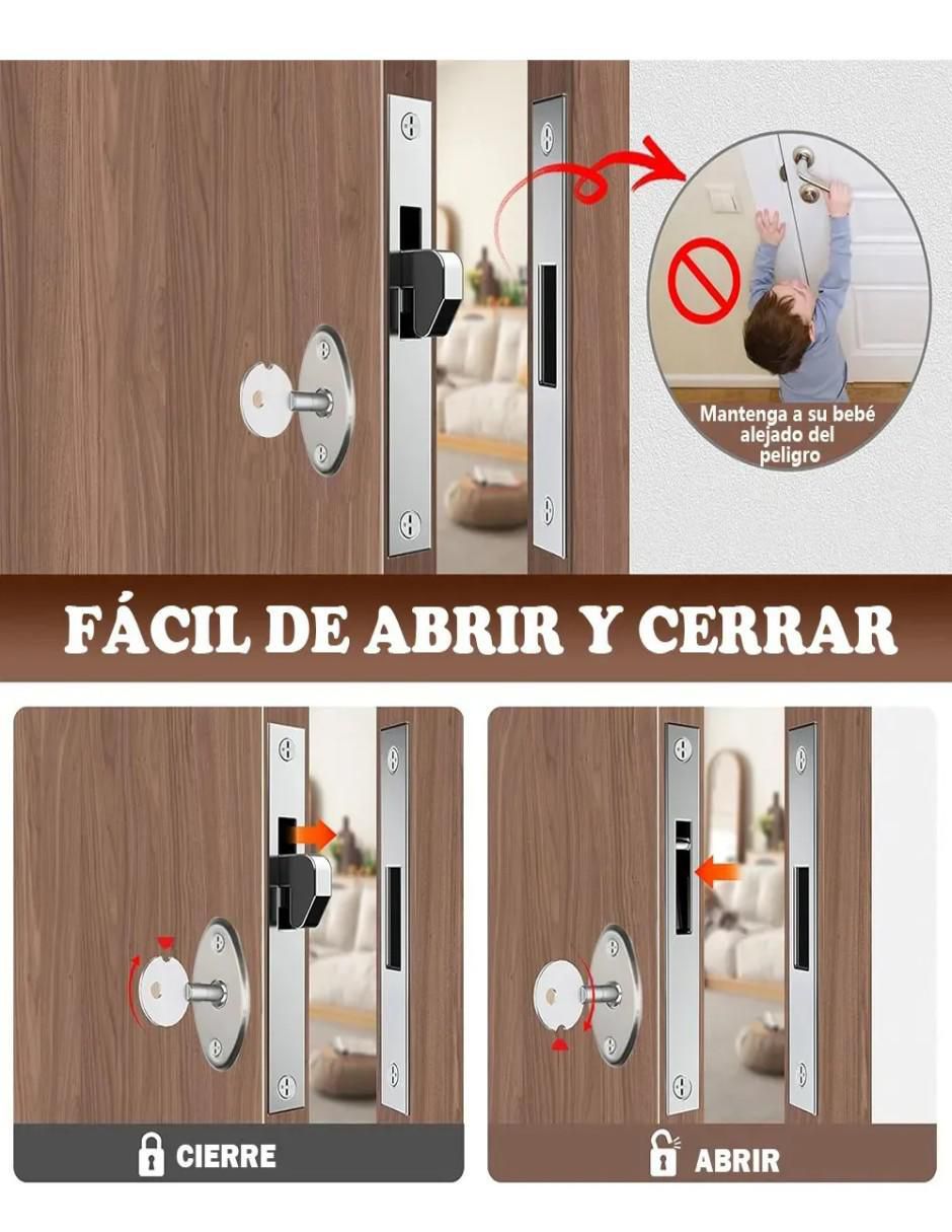 Cerradura empotrar Cerradura de derecha e izquierda 5