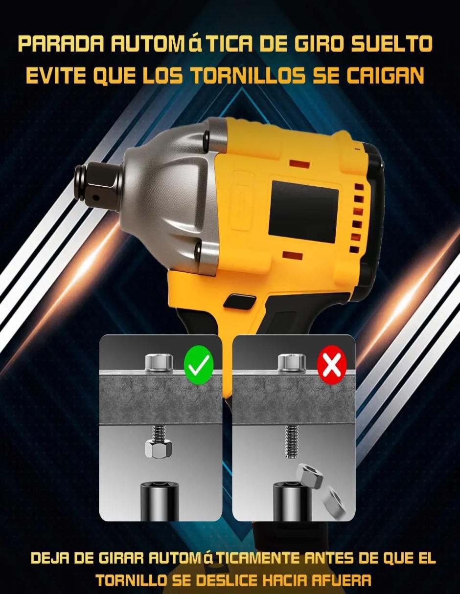 Taladro y llave de impacto inalámbrico Pistola de impacto de 127 V 4
