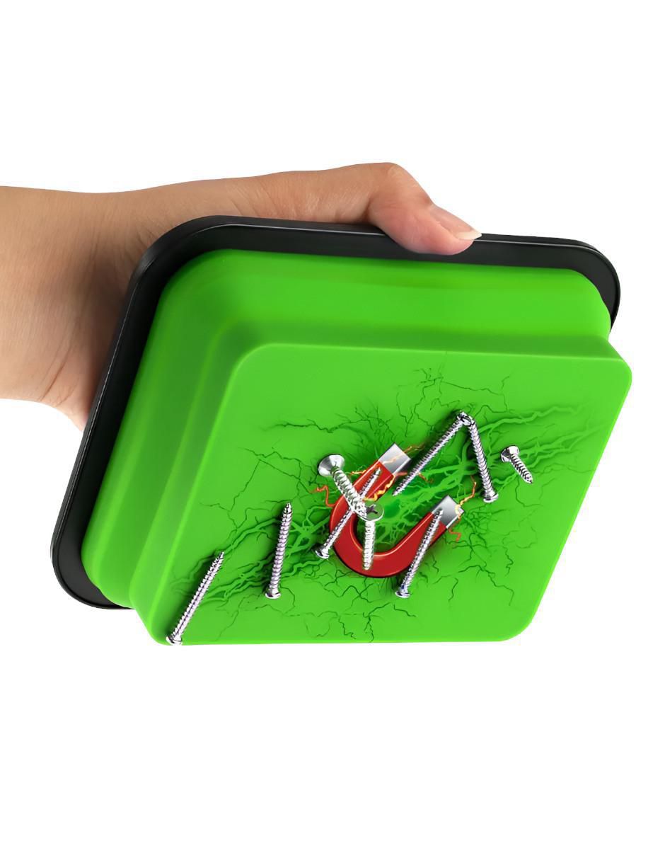 Bandeja magnética rectangular de acero inoxidable 2