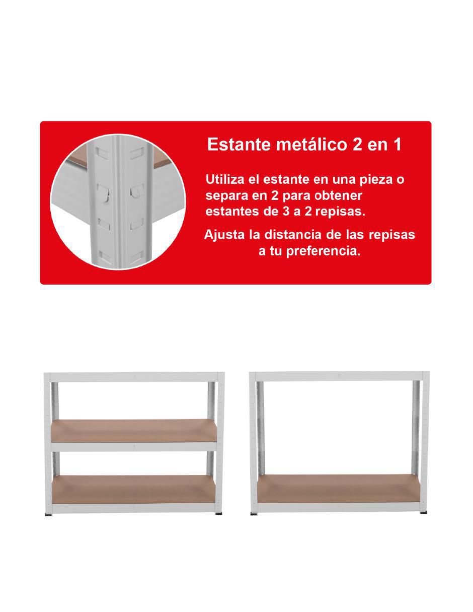 Estante "de" mdf guardex braford braford
