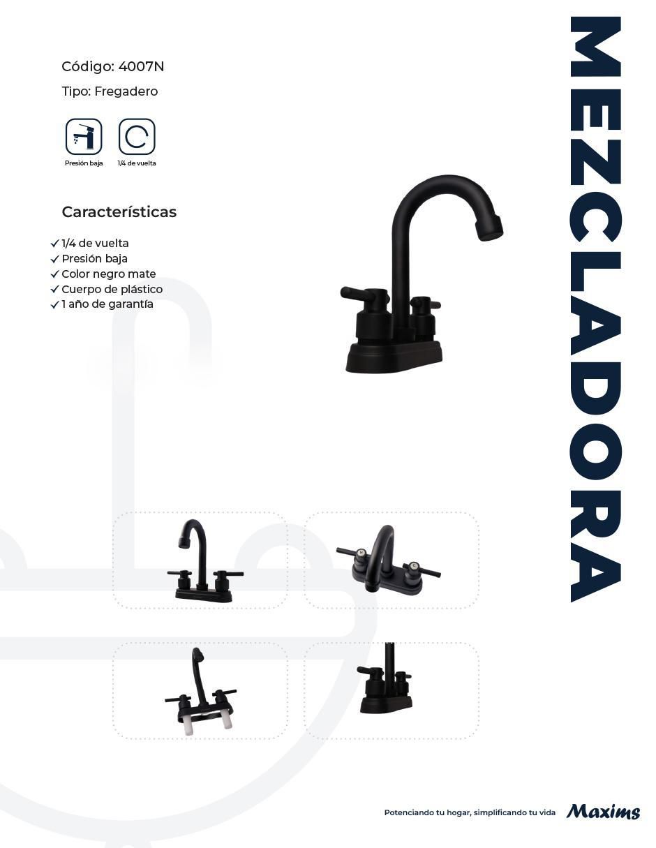 Llave mezcladora para baño 5