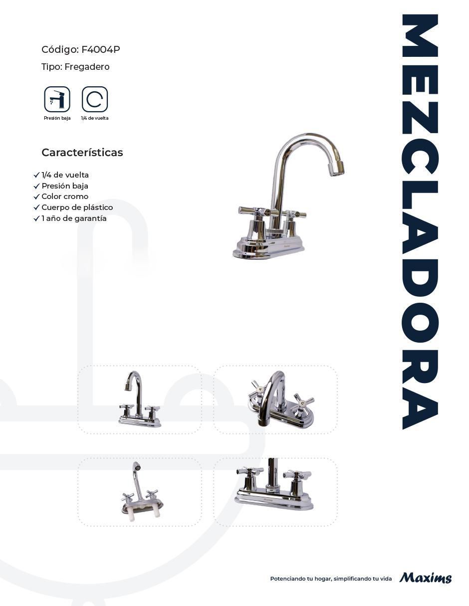 Llave mezcladora para baño 3