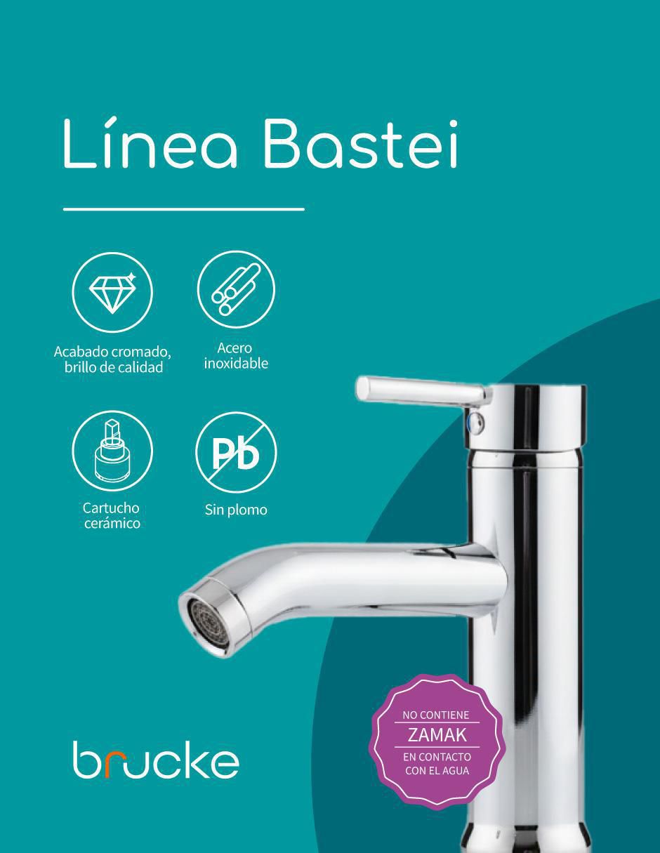Llave mezcladora para baño Bastei 5