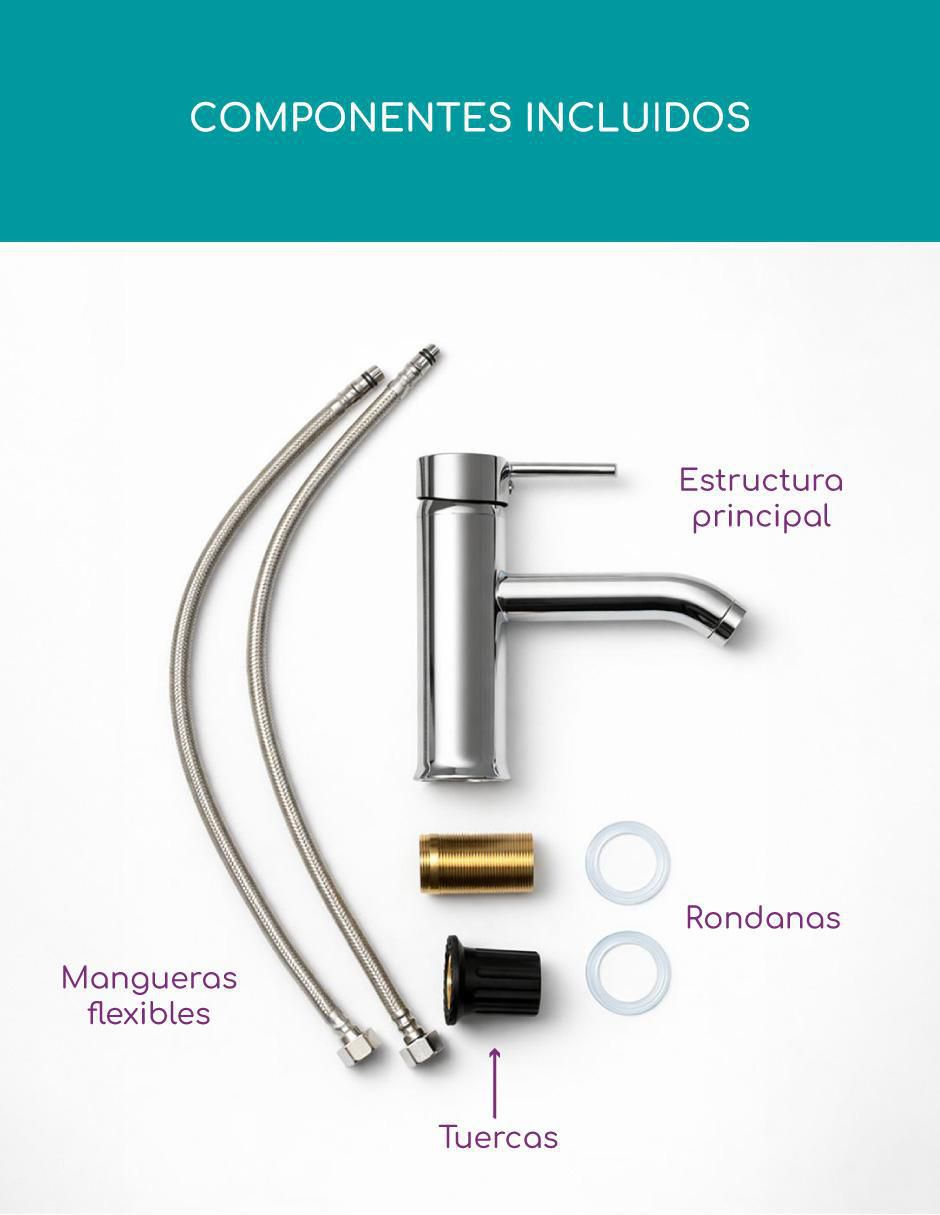 Llave mezcladora para baño Bastei 8