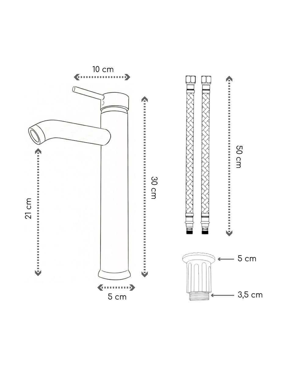 Llave mezcladora para baño Batei 9