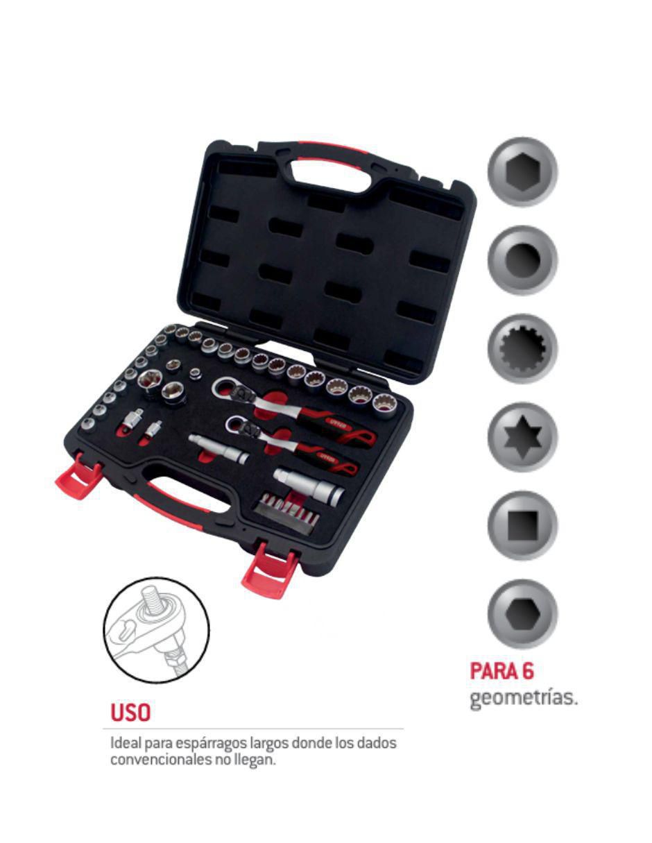 Juego de dados 4752GT 40 piezas 4