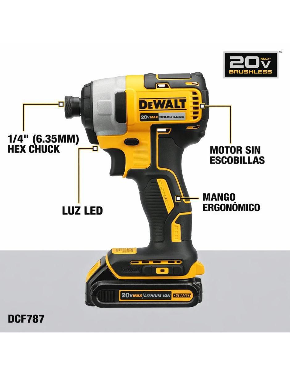 Taladro y atornillador inalámbrico DCK277D2 de 18 V 3