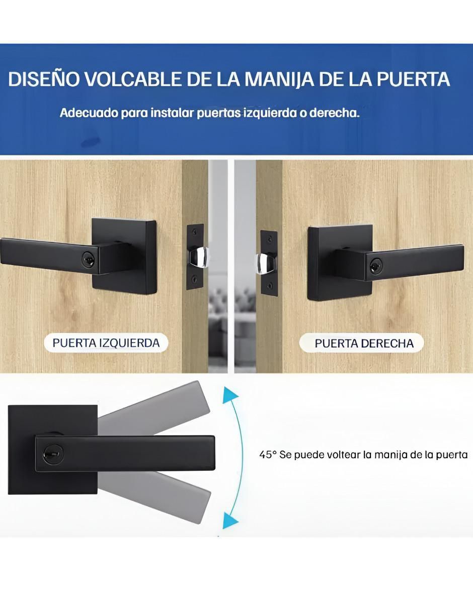 Cerradura para empotrar XTLLAR11204 de derecha e izquierda 2