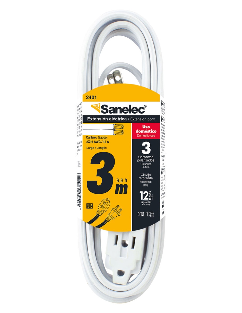 Extensión eléctrica 3 m