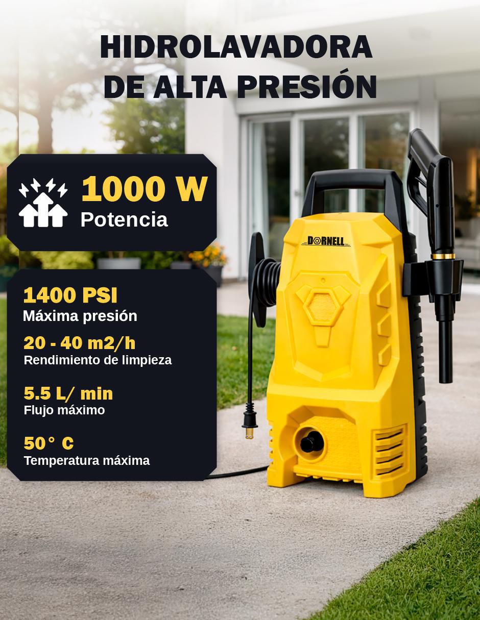Hidrolavadora Hidrox 1400 psi 3